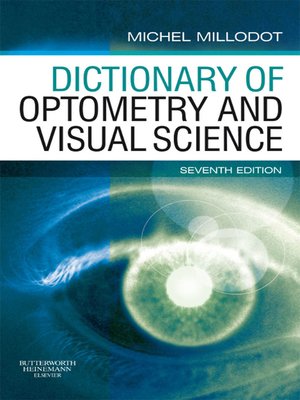 cover image of Dictionary of Optometry and Visual Science E-Book